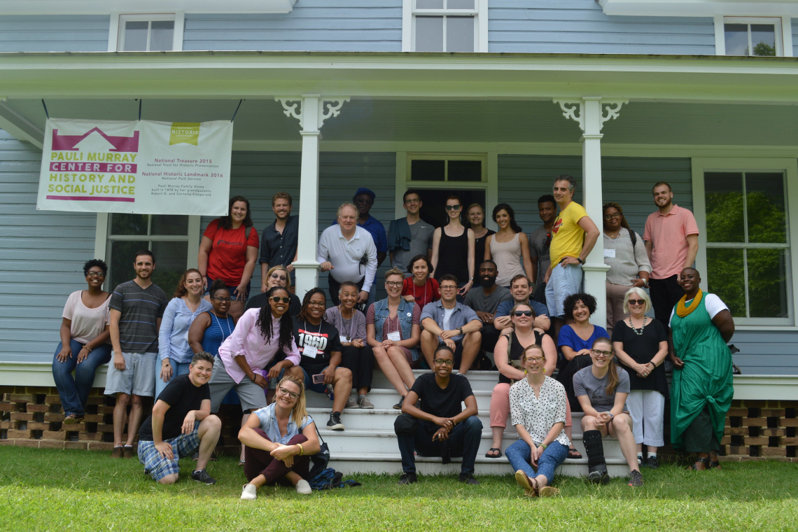 Participants at the first NEH-funded summer institute in 2018 toured the Pauli Murray Center for History and Social Justice in Durham, North Carolina.