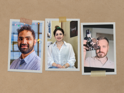Shiraz Ahmed, Yasaman Baghban and Harlan Campbell